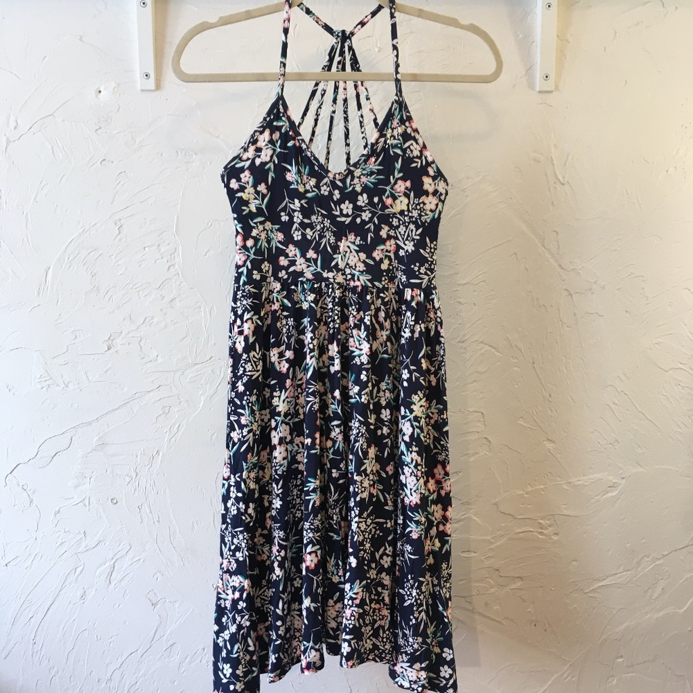 Casual Floral Skater Dress